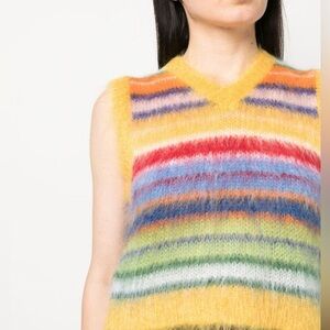 🌈 MARNI mohair rainbow sweater vest